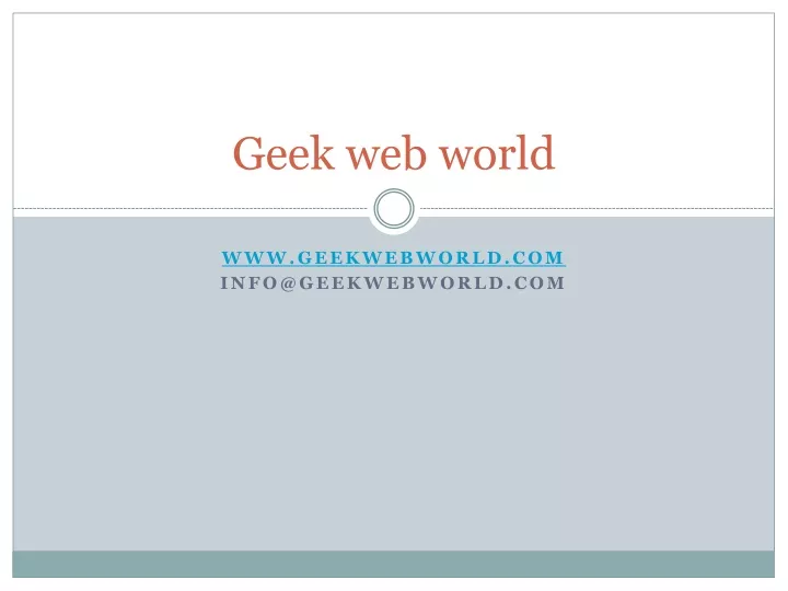 geek web world
