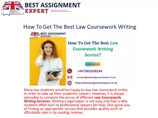 how to get the best law coursework writing service
