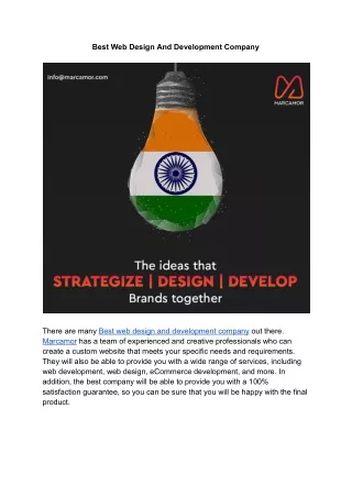 best web design and development company