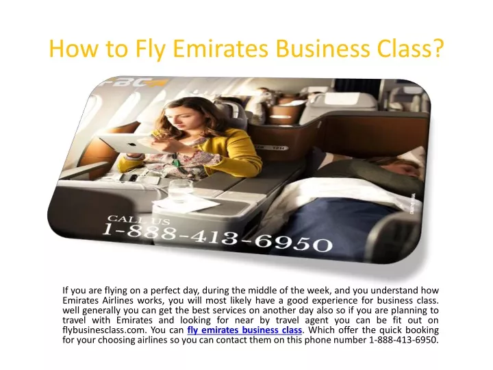 how to fly emirates business class