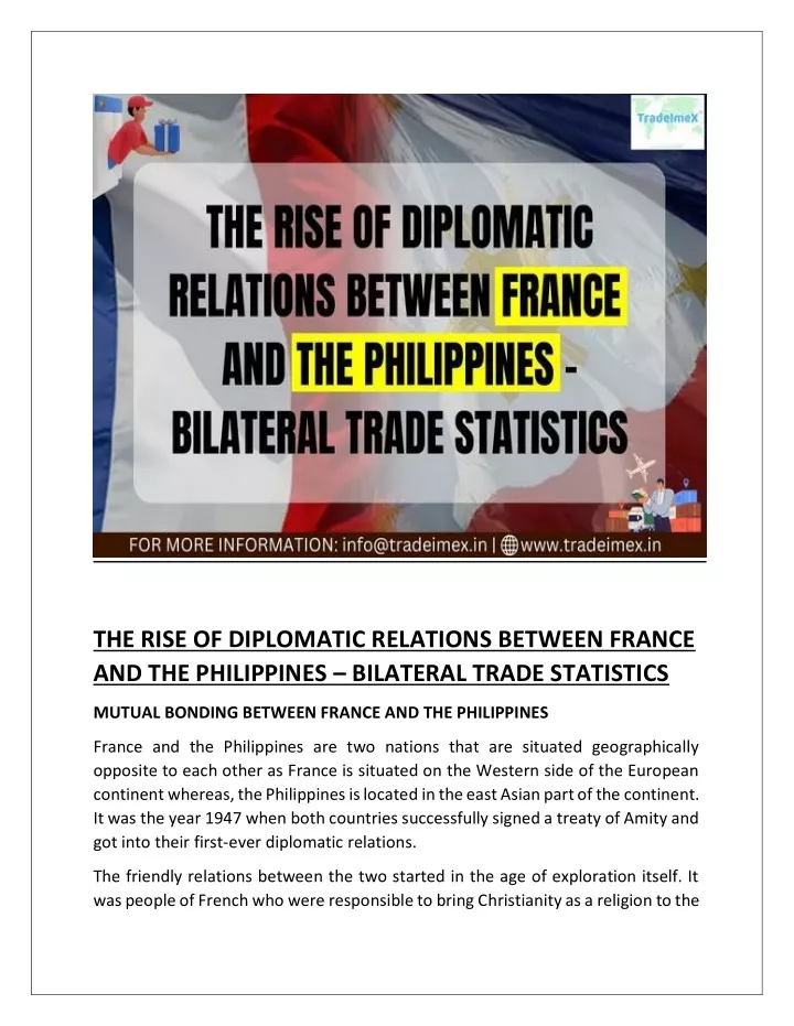 the rise of diplomatic relations between france