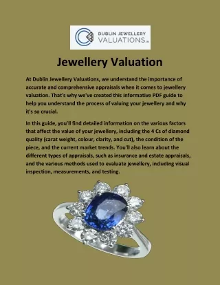 Jewellery Valuation