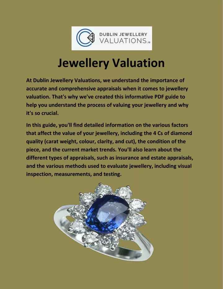 jewellery valuation