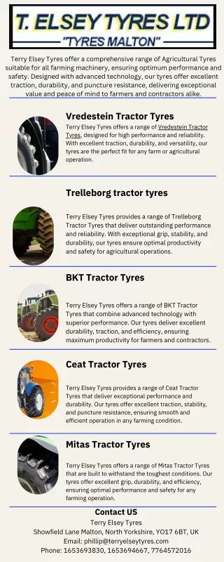 Vredestein Tractor Tyres with Terry Elsey Tyres