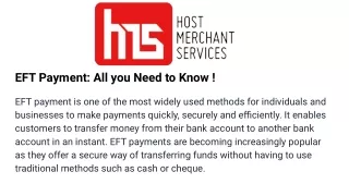 eft payment all you need to know