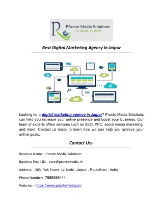 Digital Marketing Agency In Jaipur