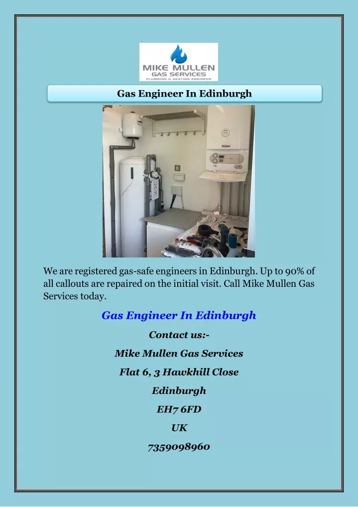 gas engineer in edinburgh