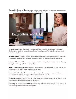 enterprise resource planning erp software