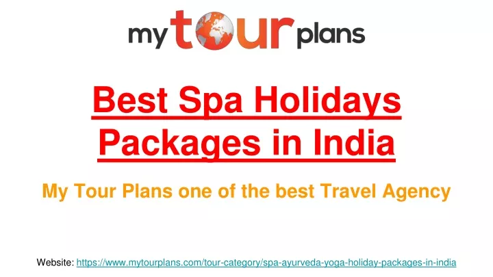 best spa holidays packages in india