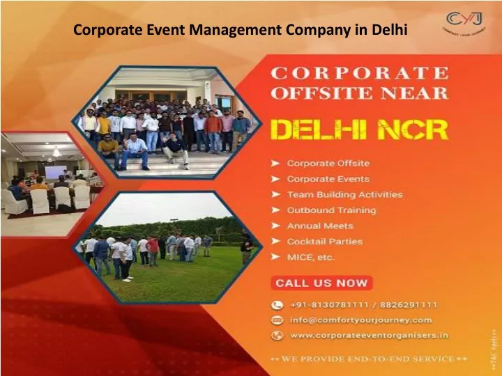 corporate event management company in delhi