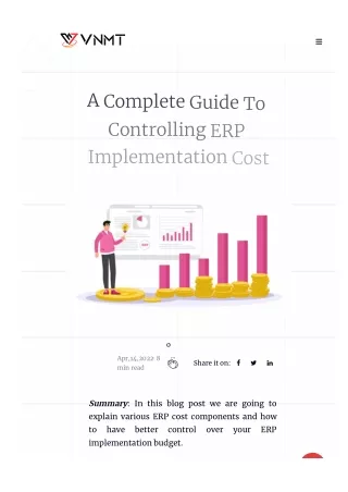 A Complete Guide To Controlling ERP Implementation Cost