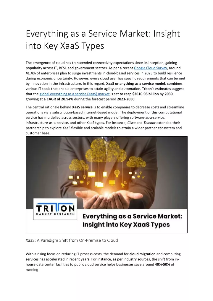 everything as a service market insight into