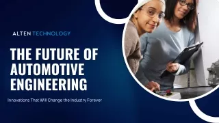 the future of automotive engineering