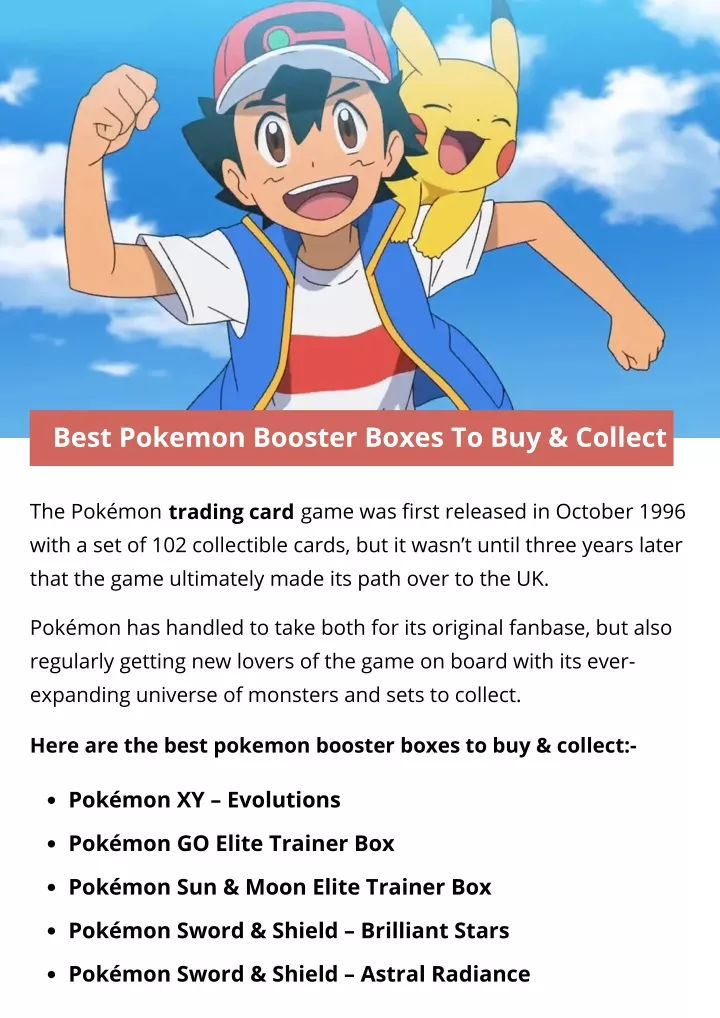 best pokemon booster boxes to buy collect