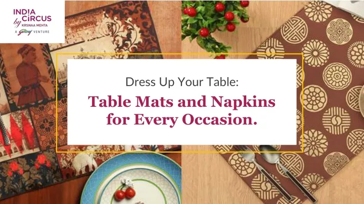 dress up your table