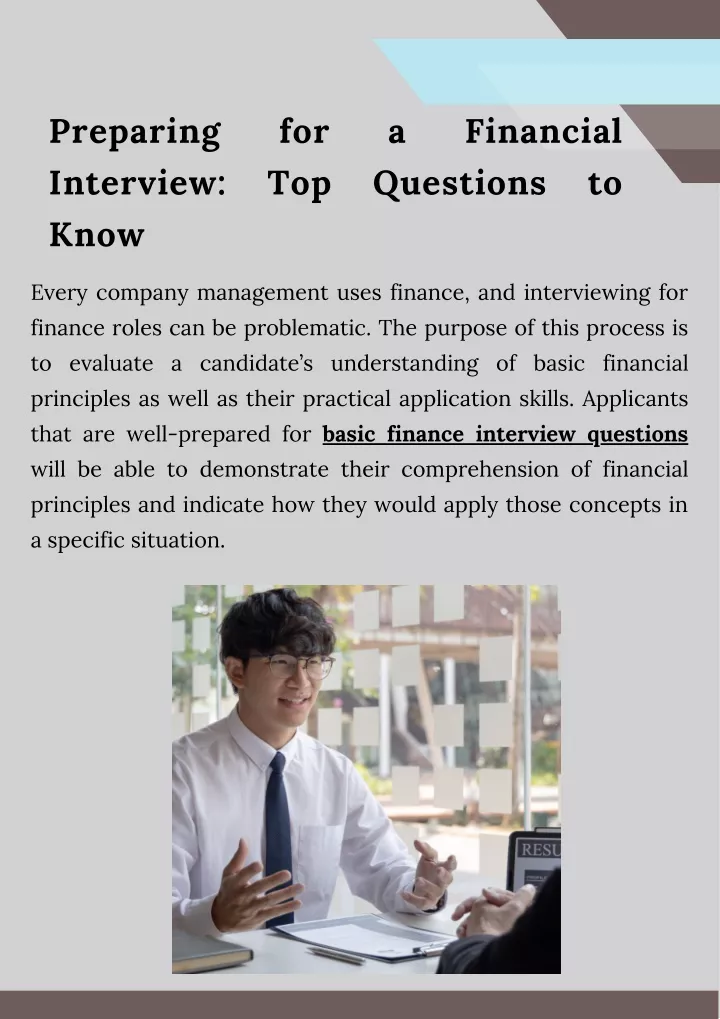 preparing interview know