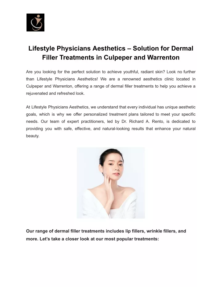 lifestyle physicians aesthetics solution