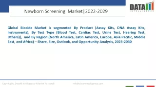 Newborn Screening  Market Industry Outlook 2023-2030