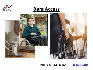 Berg Access: The Best Accessibility Solutions for Your Business