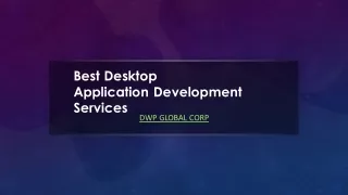 Desktop Application Development Services In The USA | Software