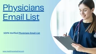 physicians email list