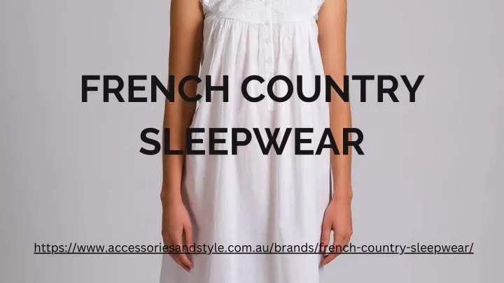 french country sleepwear