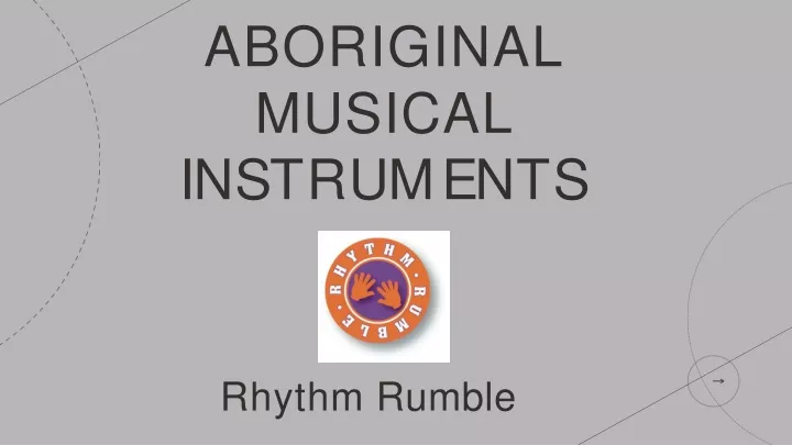 aboriginal musical i n s t r u m e n t s