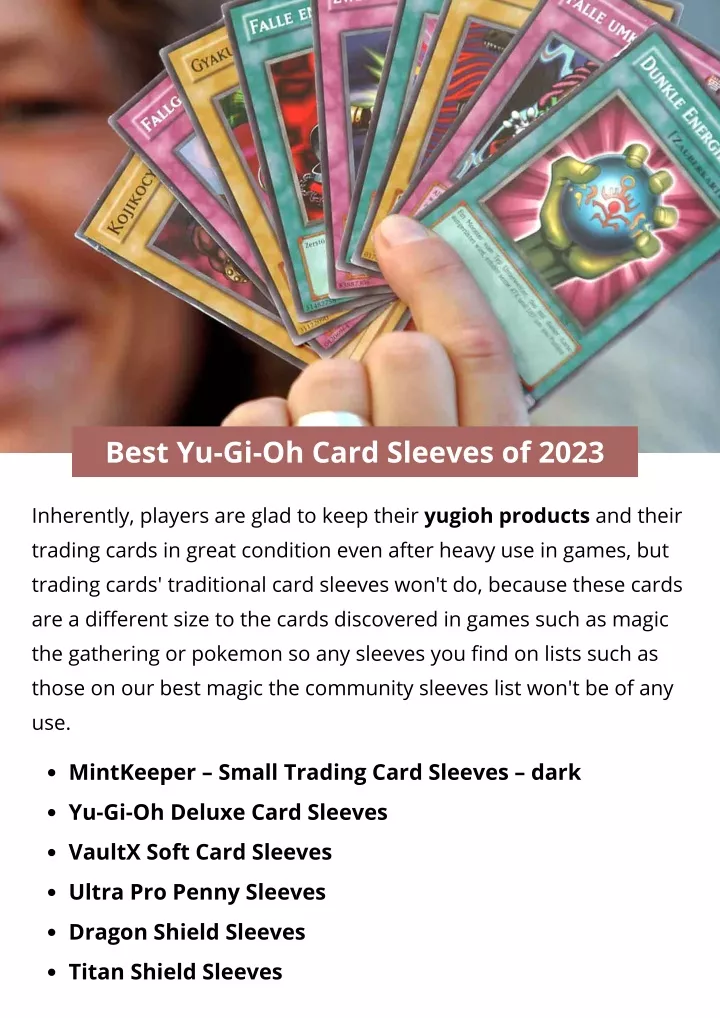 best yu gi oh card sleeves of 2023