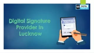 digital signature provider in lucknow