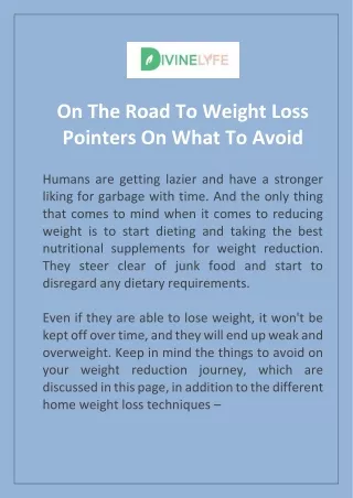 Finest Dietary Supplements For Weight Loss