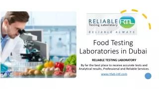 food testing laboratories in dubai
