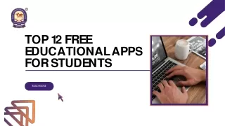 Top 12 Free Educational Apps for Students