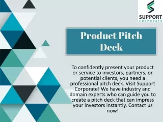 Product Pitch Deck