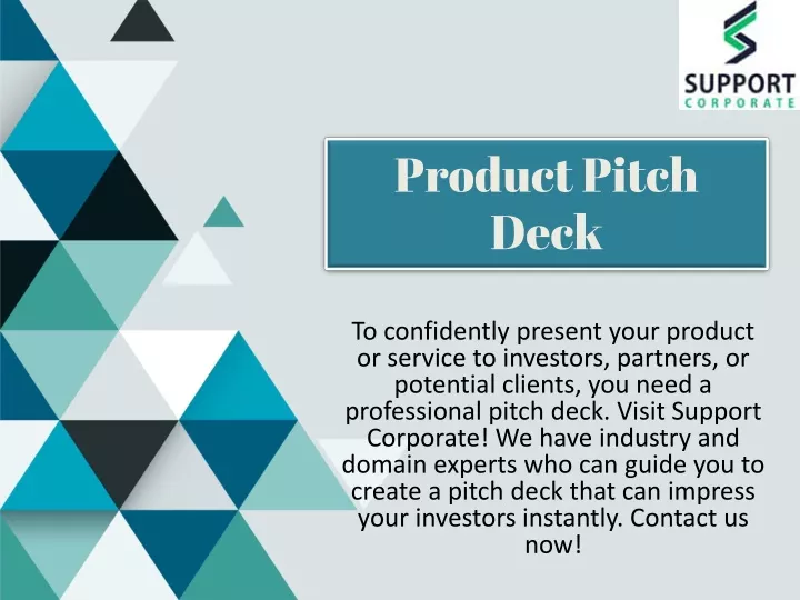 product pitch deck