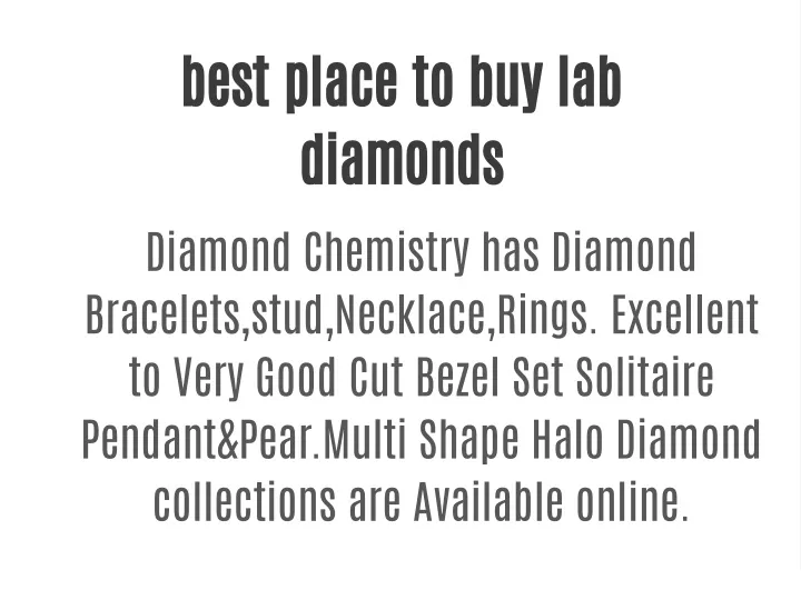 best place to buy lab diamonds diamond chemistry