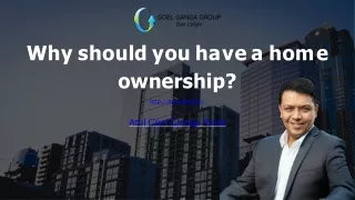 Why should you have a home ownership