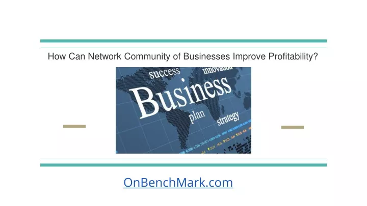 how can network community of businesses improve profitability