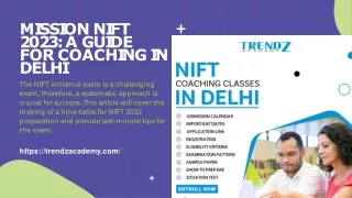 NIFT Application 2023