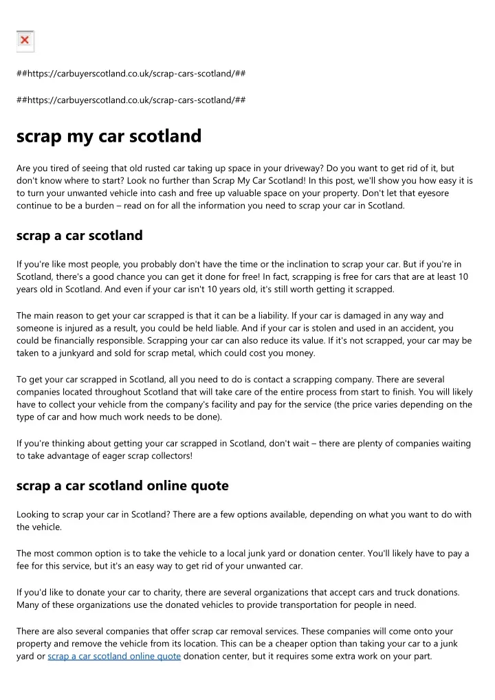 https carbuyerscotland co uk scrap cars scotland