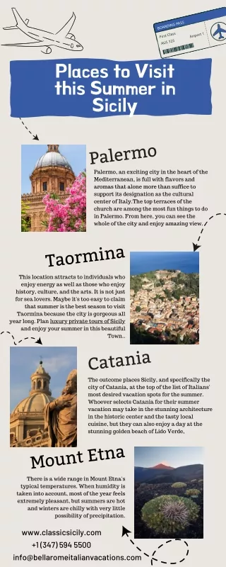 Places to visit this summer in Sicily