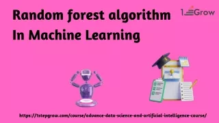 random forest algorithm in machine learning