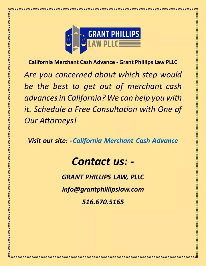 california merchant cash advance grant phillips