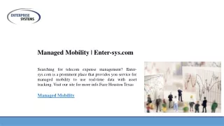 managed mobility enter sys com