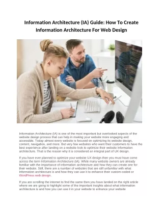 information architecture ia guide how to create
