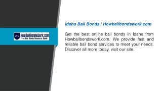 Idaho bail bonds