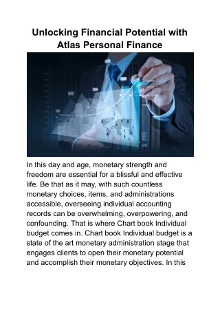 unlocking financial potential with atlas personal