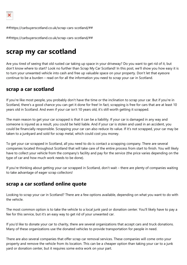 https carbuyerscotland co uk scrap cars scotland