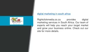 Digital Marketing In South Africa  Rightclickmedia.co.za