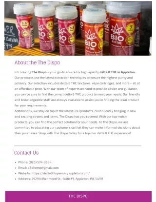 about the the dispo