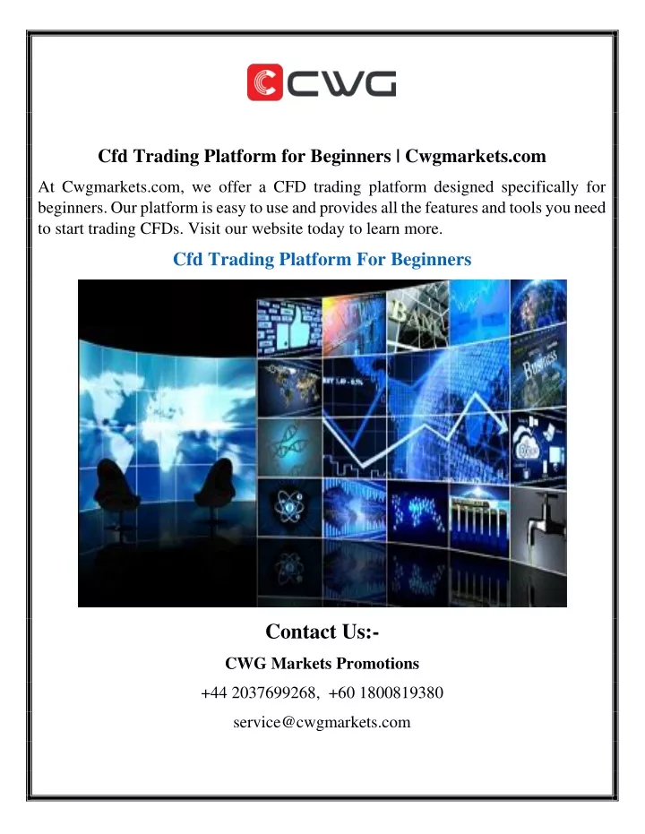 cfd trading platform for beginners cwgmarkets com